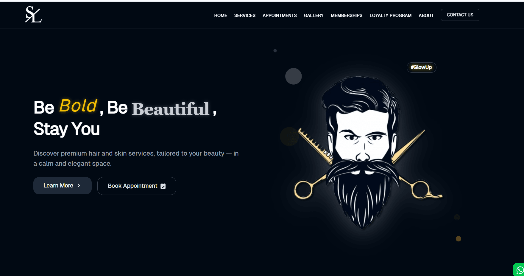 Unisex Saloon Website